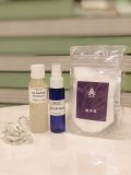 お掃除セット!! Clear-クリアー-の特製アロマスプレー30ml+清め塩+除菌ジェルのセット （清め塩サイズ：小)