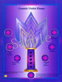 画像1: ○●○セール!!SALE20%off○●○ Cosmic Violet Flame-コズミックヴァイオレット・フレーム- コズミックシリーズホログラム